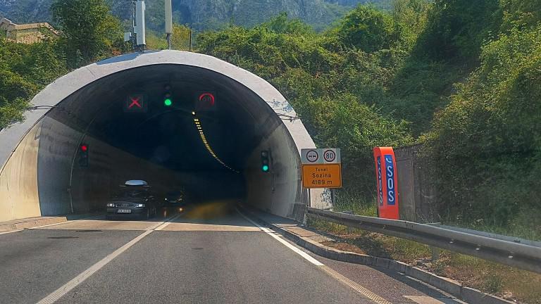 Tunel Sozina opslužio 2,93 miliona vozila | Radio Televizija Budva