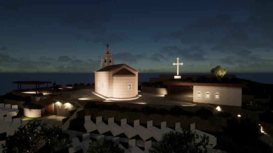 (FOTO) Počela izgradnja crkve Sv Luke u Lapčićima: Pogledajte kako će izgledati | Radio Televizija Budva