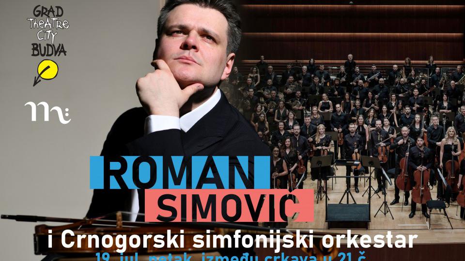 Koncert Romana Simovića, violiniste i Crnogorskog simfonijskog orkestra u petak na sceni izmešu crkava | Radio Televizija Budva