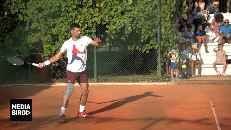 (VIDEO) Novak Đoković iz Budve kreće u pobjede na Olimpijskim igrama u Parizu | Radio Televizija Budva